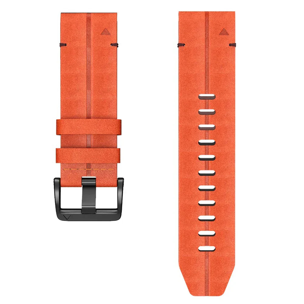 Pulseira Quick-Fit | 22mm (couro genuíno & titânio) - 2 cores