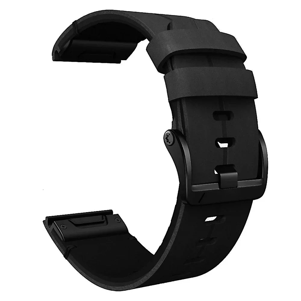 Pulseira Quick-Fit | 22mm (couro genuíno & titânio) - 2 cores